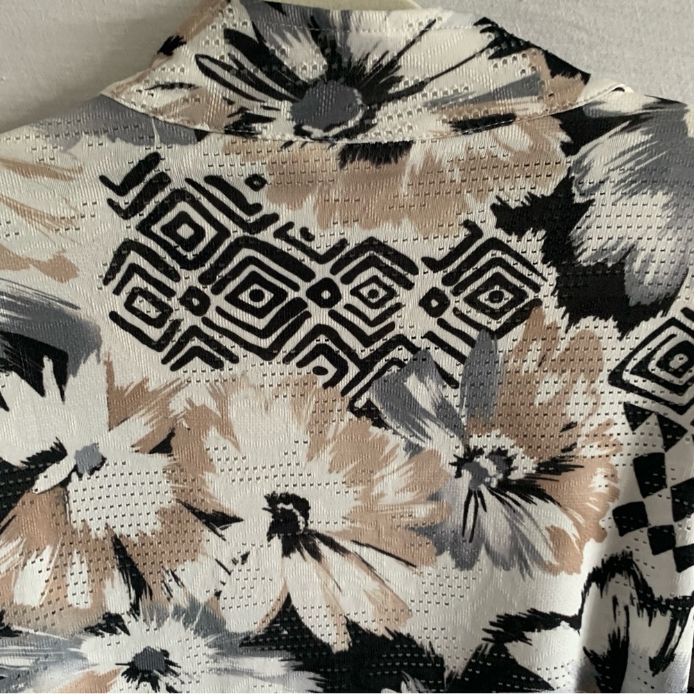 Alfred Dunner Floral Zip Up Sweater Size Large - Picture 12 of 12